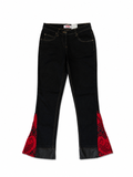 FLARED LACE JEANS