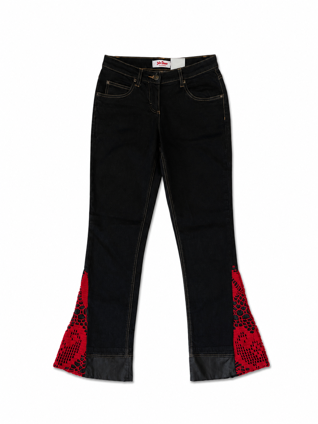 FLARED LACE JEANS