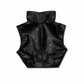 LEATHER BOOTLEG TOP