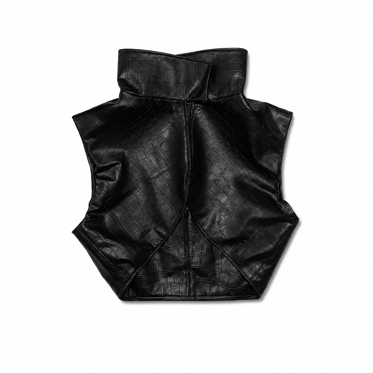 LEATHER BOOTLEG TOP