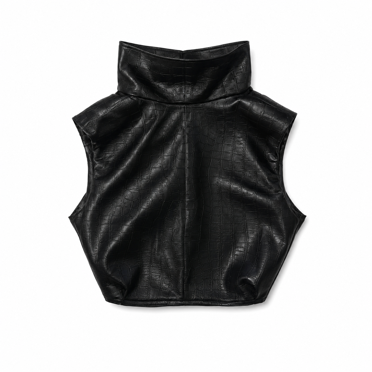 LEATHER BOOTLEG TOP
