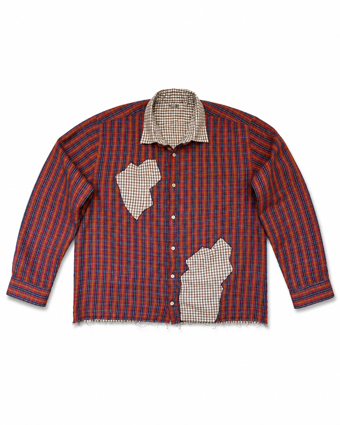 DISTRESSED BUTTON UP