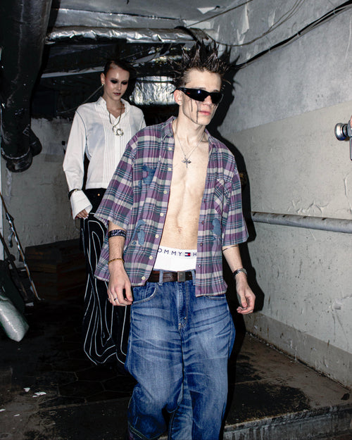 CUFFED BOOTLEG JEANS