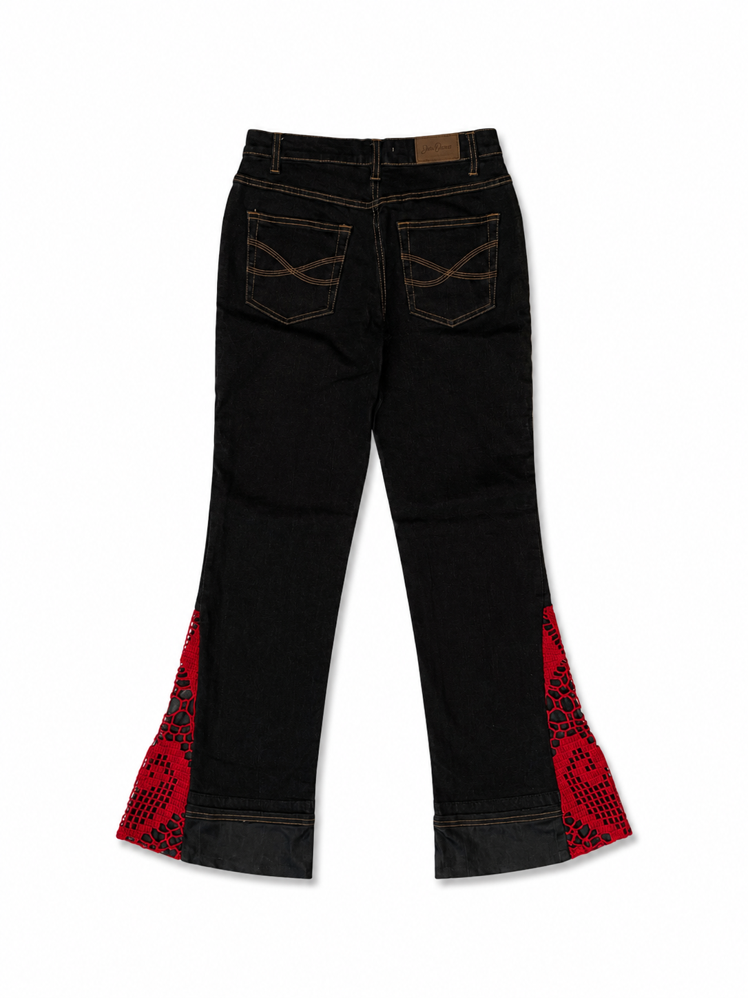 FLARED LACE JEANS