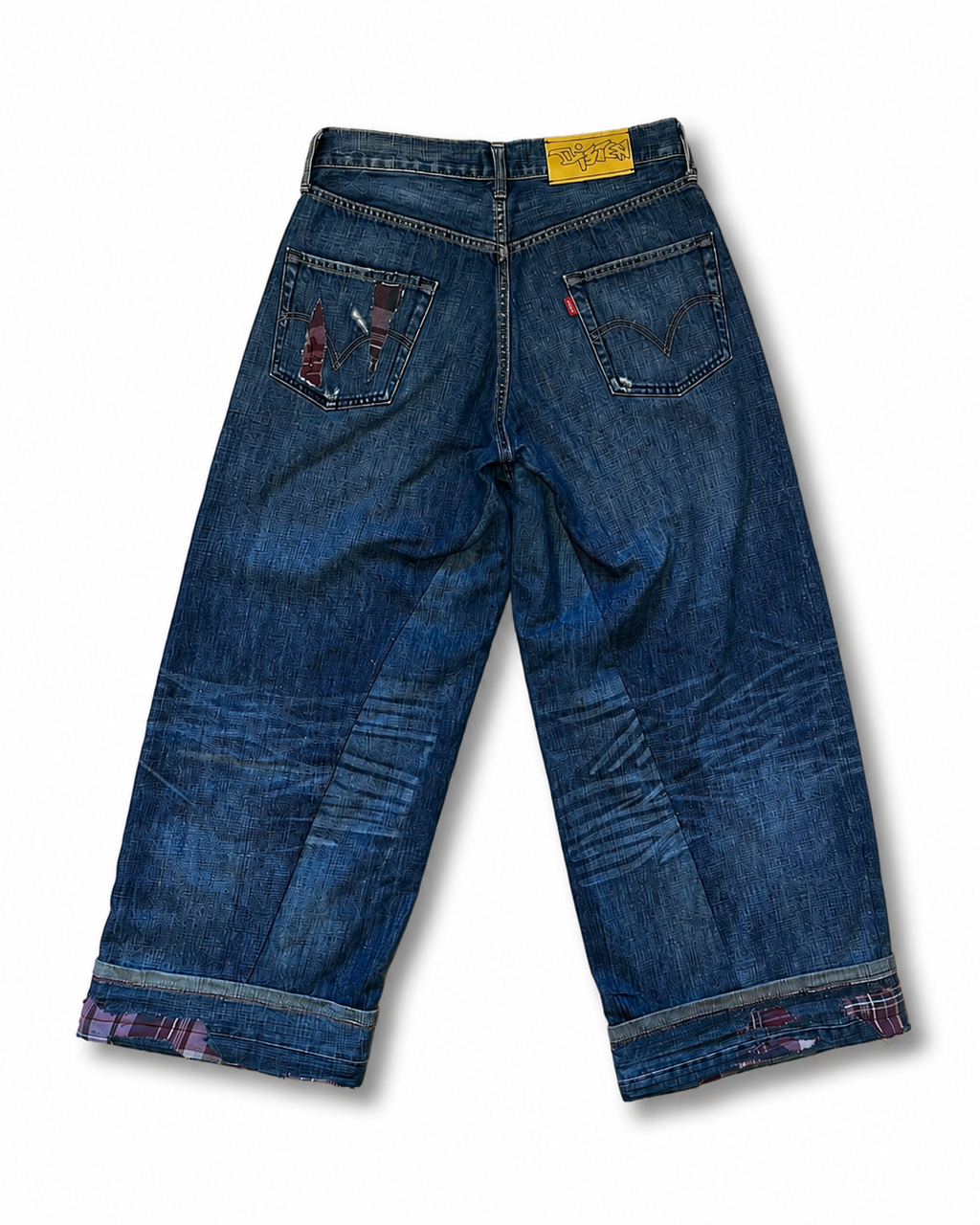 CUFFED BOOTLEG JEANS