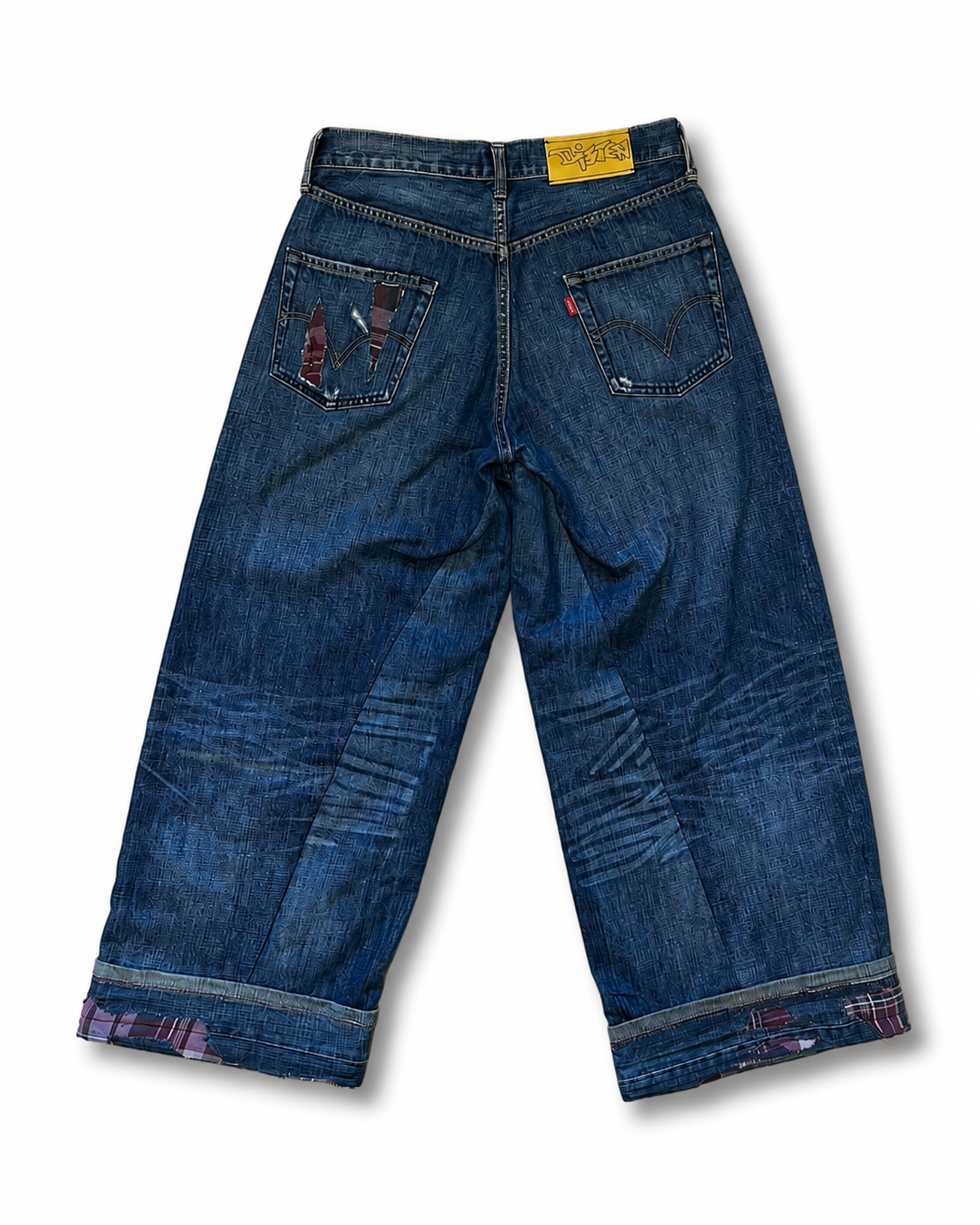 CUFFED BOOTLEG JEANS